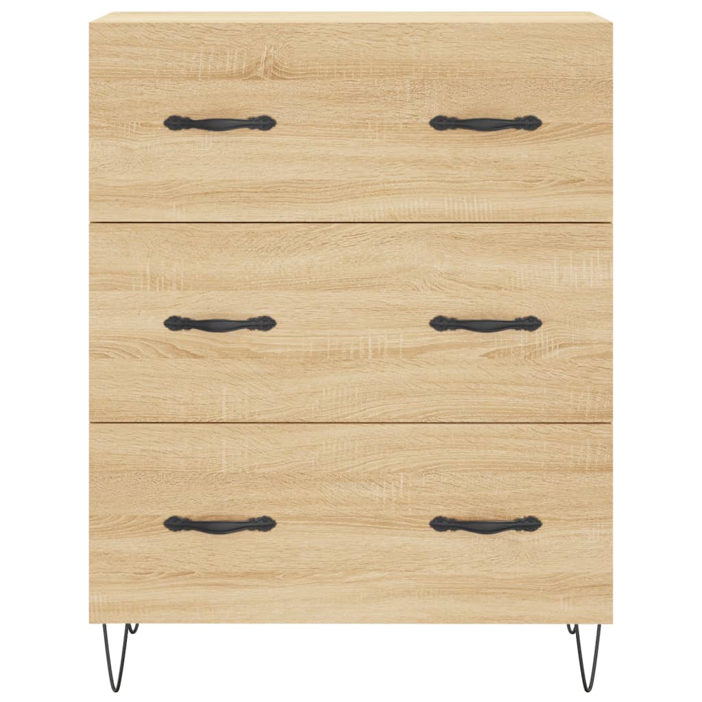 vidaXL Highboard Sonoma Oak 69,5x34x180 cm Engineered Wood