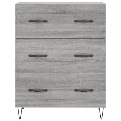 vidaXL Highboard Grey Sonoma 69,5x34x180 cm Engineered Wood