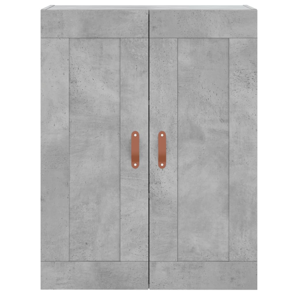 vidaXL Highboard Concrete Grey 69.5x34x180 cm Engineered Wood