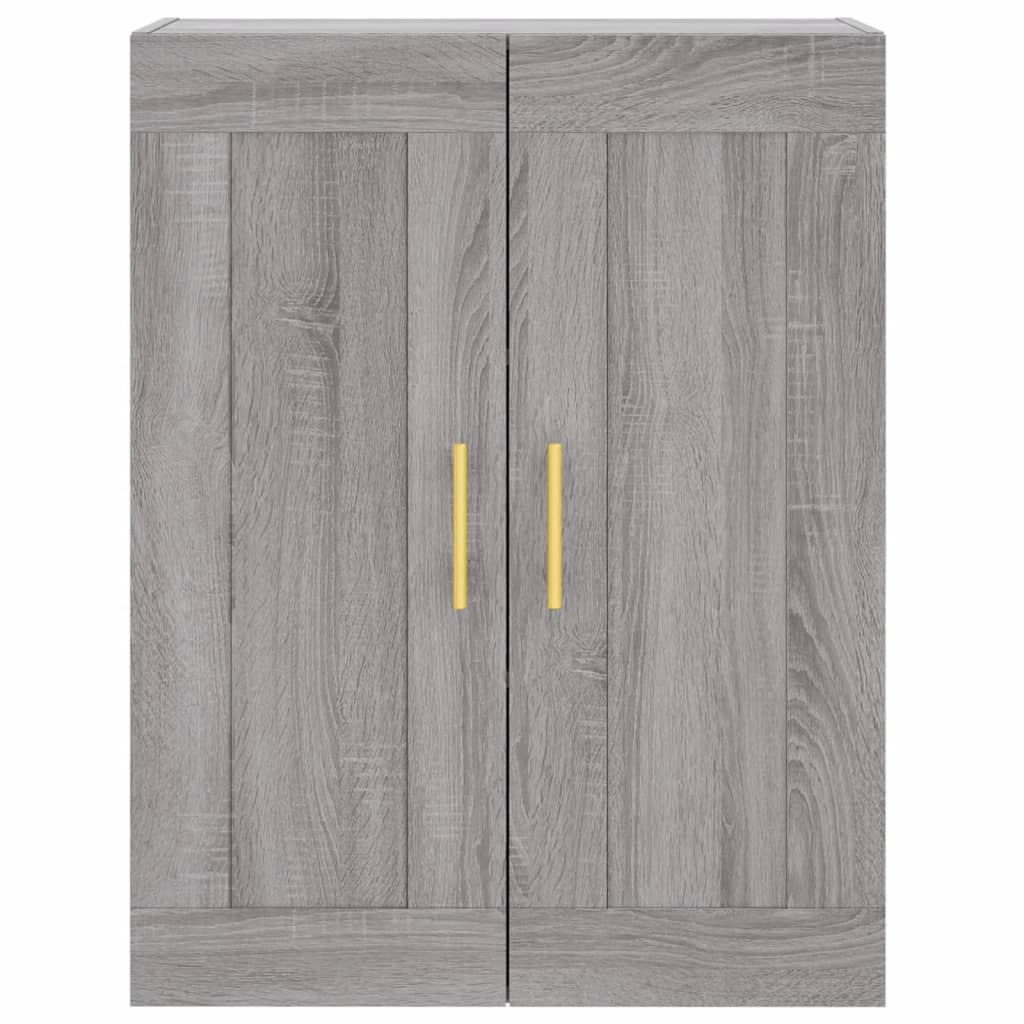vidaXL Highboard Grey Sonoma 69,5x34x180 cm Engineered Wood