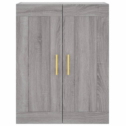 vidaXL Highboard Grey Sonoma 69,5x34x180 cm Engineered Wood
