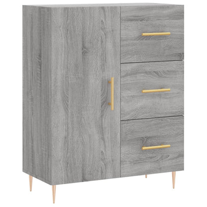 vidaXL Highboard Grey Sonoma 69,5x34x180 cm Engineered Wood