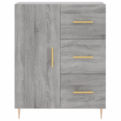 vidaXL Highboard Grey Sonoma 69,5x34x180 cm Engineered Wood