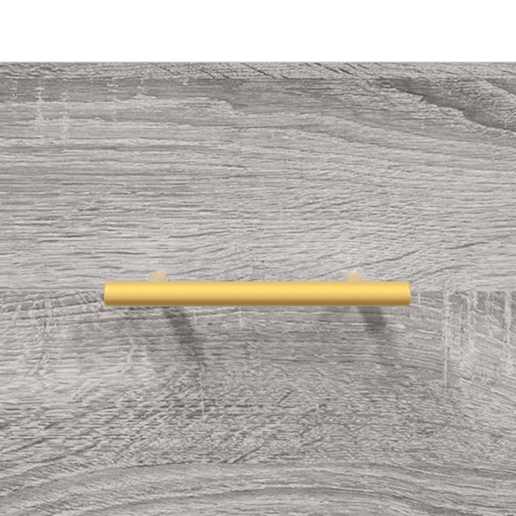 vidaXL Highboard Grey Sonoma 69,5x34x180 cm Engineered Wood