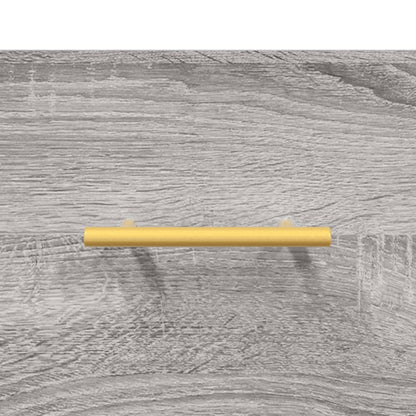 vidaXL Highboard Grey Sonoma 69,5x34x180 cm Engineered Wood