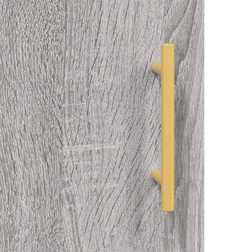 vidaXL Highboard Grey Sonoma 69,5x34x180 cm Engineered Wood