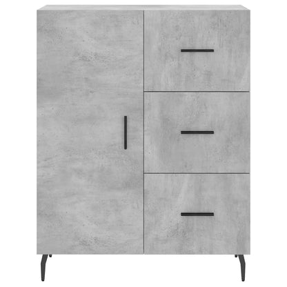 vidaXL Highboard Concrete Grey 69,5x34x180 cm Engineered Wood