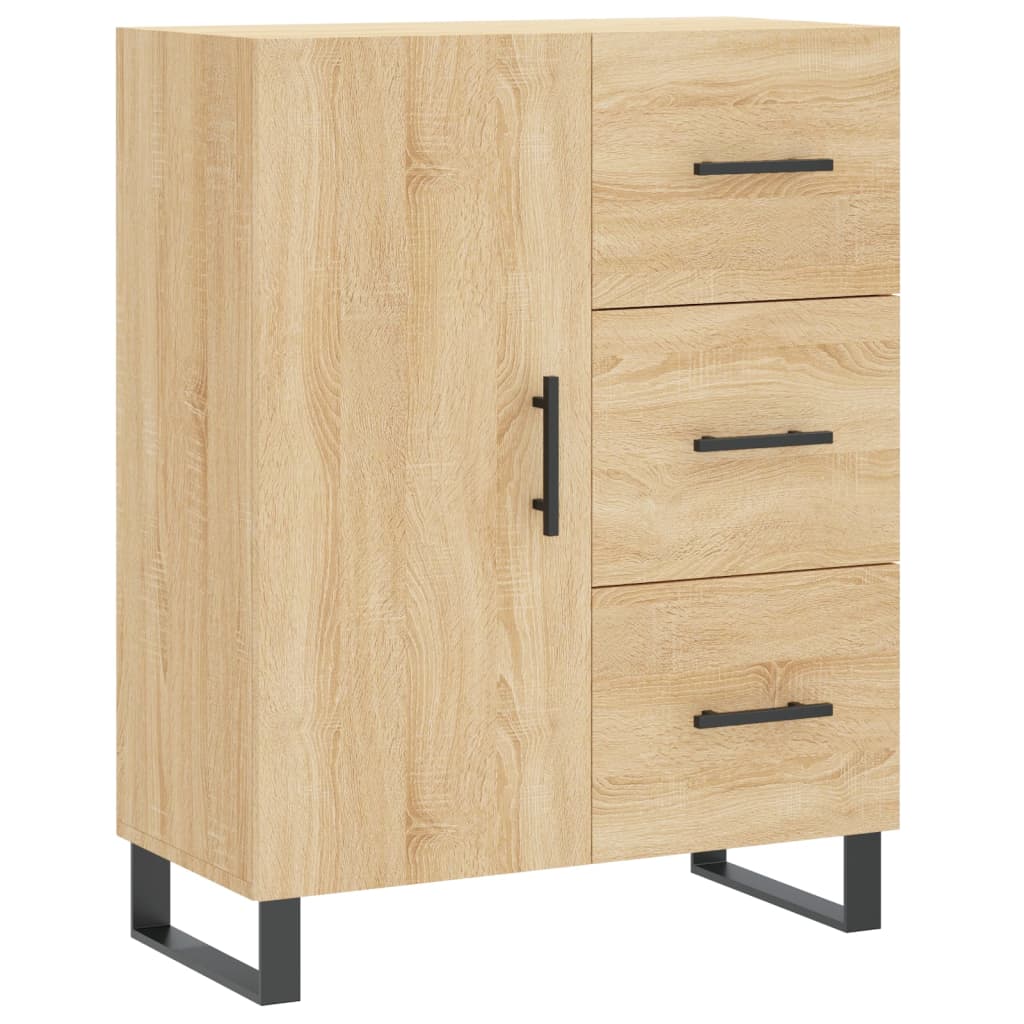 vidaXL Highboard Sonoma Oak 69,5x34x180 cm Engineered Wood