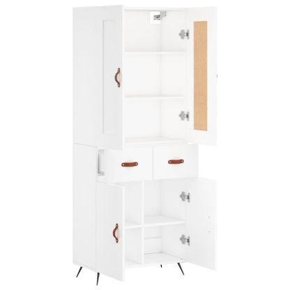 vidaXL Highboard White 69.5x34x180 cm Engineered Wood