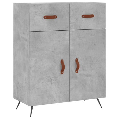 vidaXL Highboard Concrete Grey 69,5x34x180 cm Engineered Wood