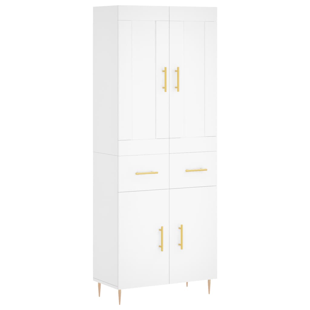 vidaXL Highboard White 69.5x34x180 cm Engineered Wood