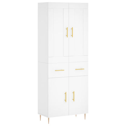 vidaXL Highboard White 69.5x34x180 cm Engineered Wood