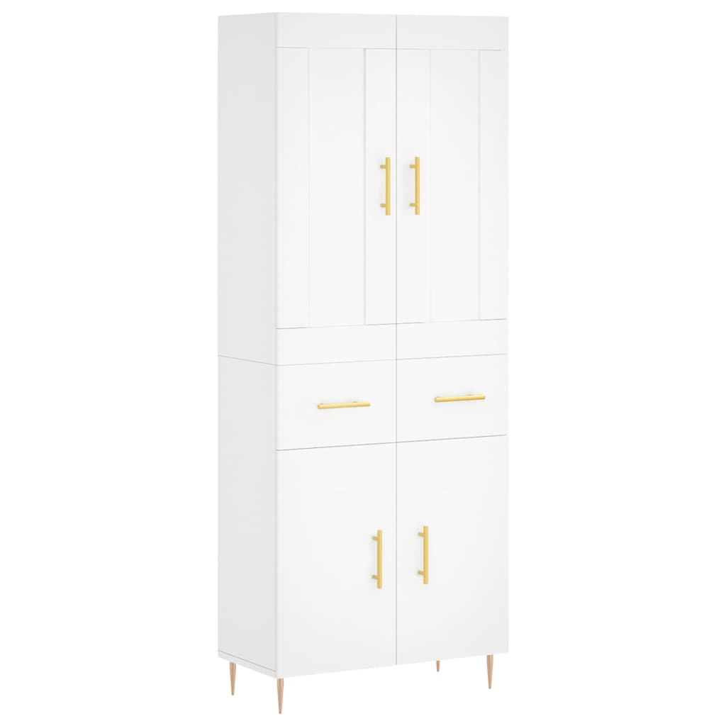 vidaXL Highboard White 69.5x34x180 cm Engineered Wood