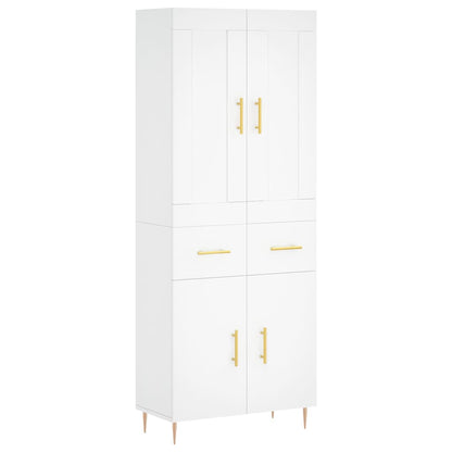 vidaXL Highboard White 69.5x34x180 cm Engineered Wood