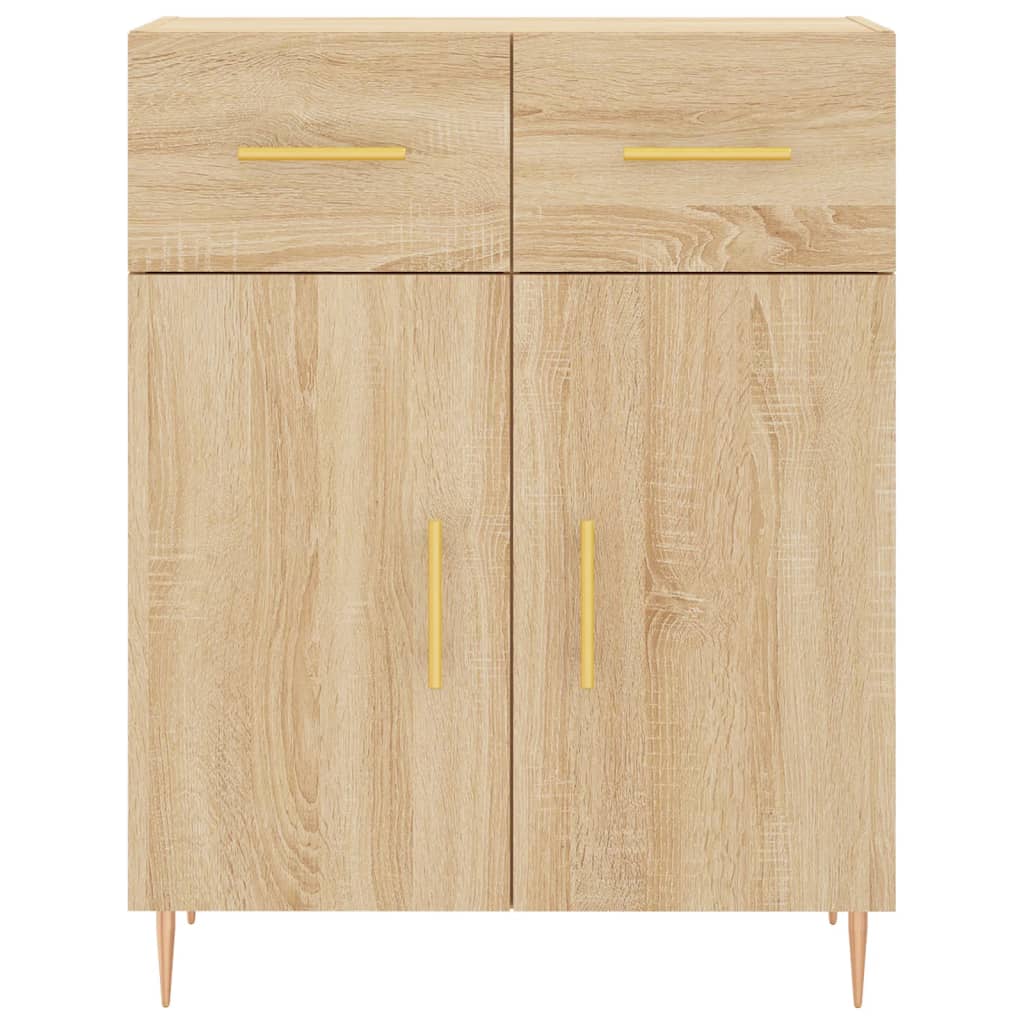 vidaXL Highboard Sonoma Oak 69,5x34x180 cm Engineered Wood