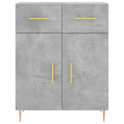 vidaXL Highboard Concrete Grey 69,5x34x180 cm Engineered Wood