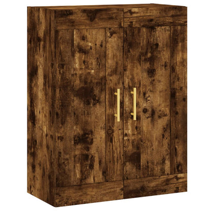 vidaXL Highboard Smoked Oak 69.5x34x180 cm Engineered Wood