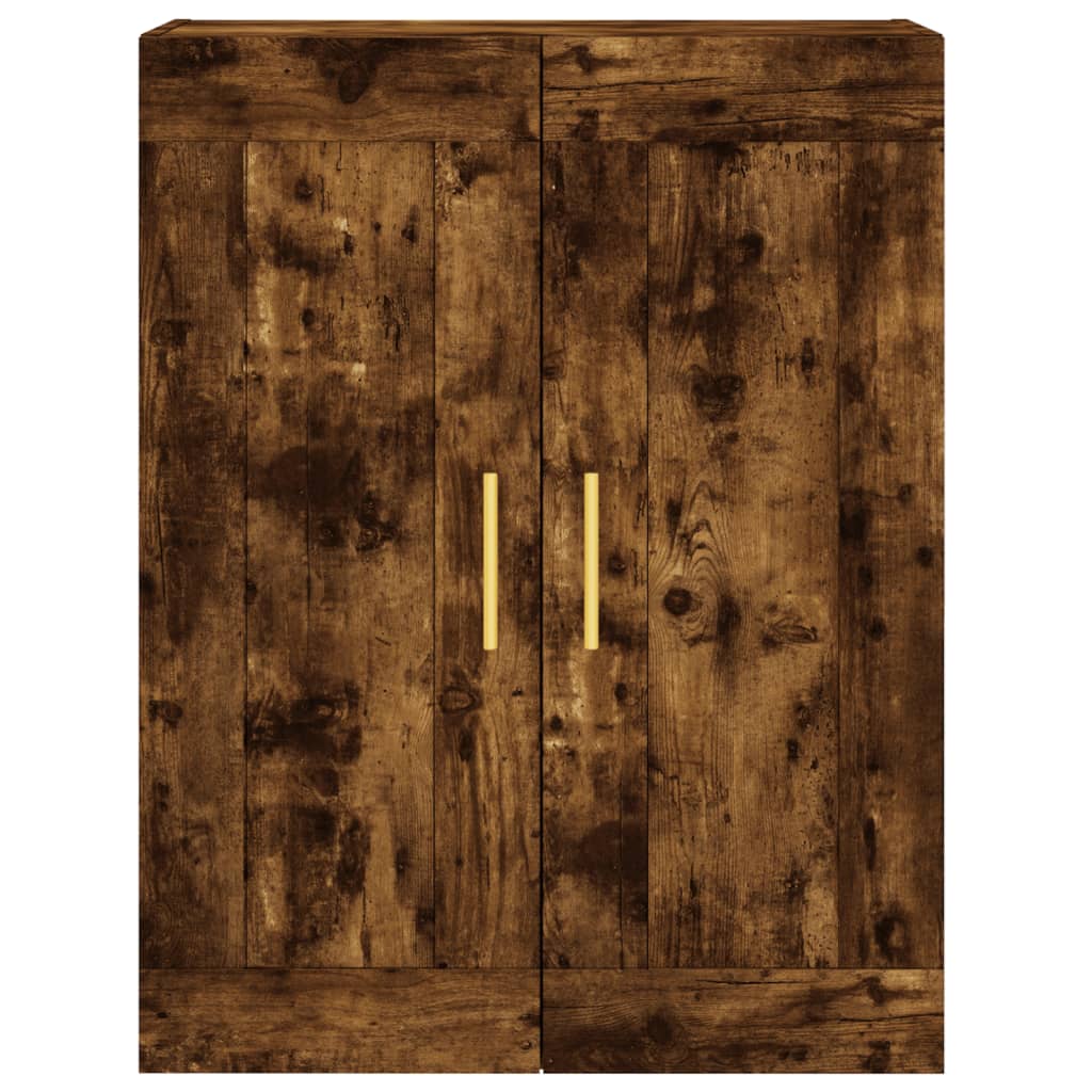 vidaXL Highboard Smoked Oak 69.5x34x180 cm Engineered Wood