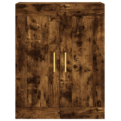vidaXL Highboard Smoked Oak 69.5x34x180 cm Engineered Wood