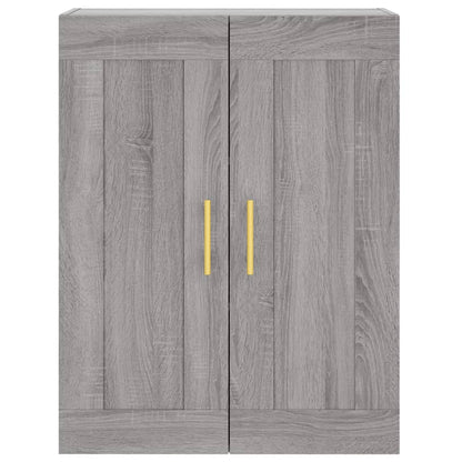 vidaXL Highboard Grey Sonoma 69,5x34x180 cm Engineered Wood