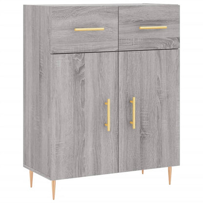 vidaXL Highboard Grey Sonoma 69,5x34x180 cm Engineered Wood