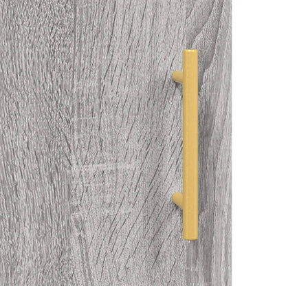 vidaXL Highboard Grey Sonoma 69,5x34x180 cm Engineered Wood