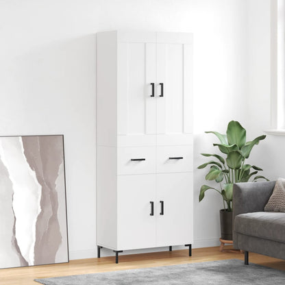 vidaXL Highboard White 69,5x34x180 cm Engineered Wood