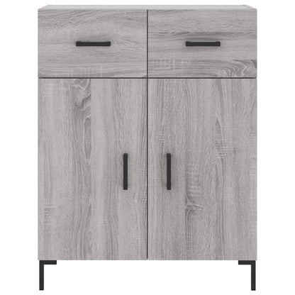vidaXL Highboard Grey Sonoma 69,5x34x180 cm Engineered Wood