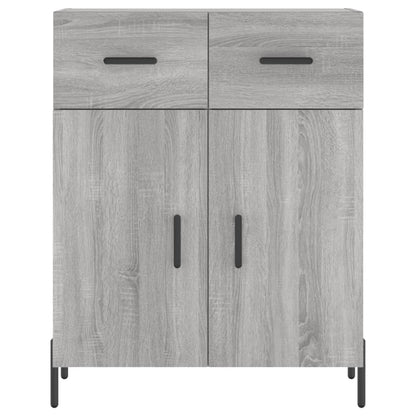 vidaXL Highboard Grey Sonoma 69,5x34x180 cm Engineered Wood