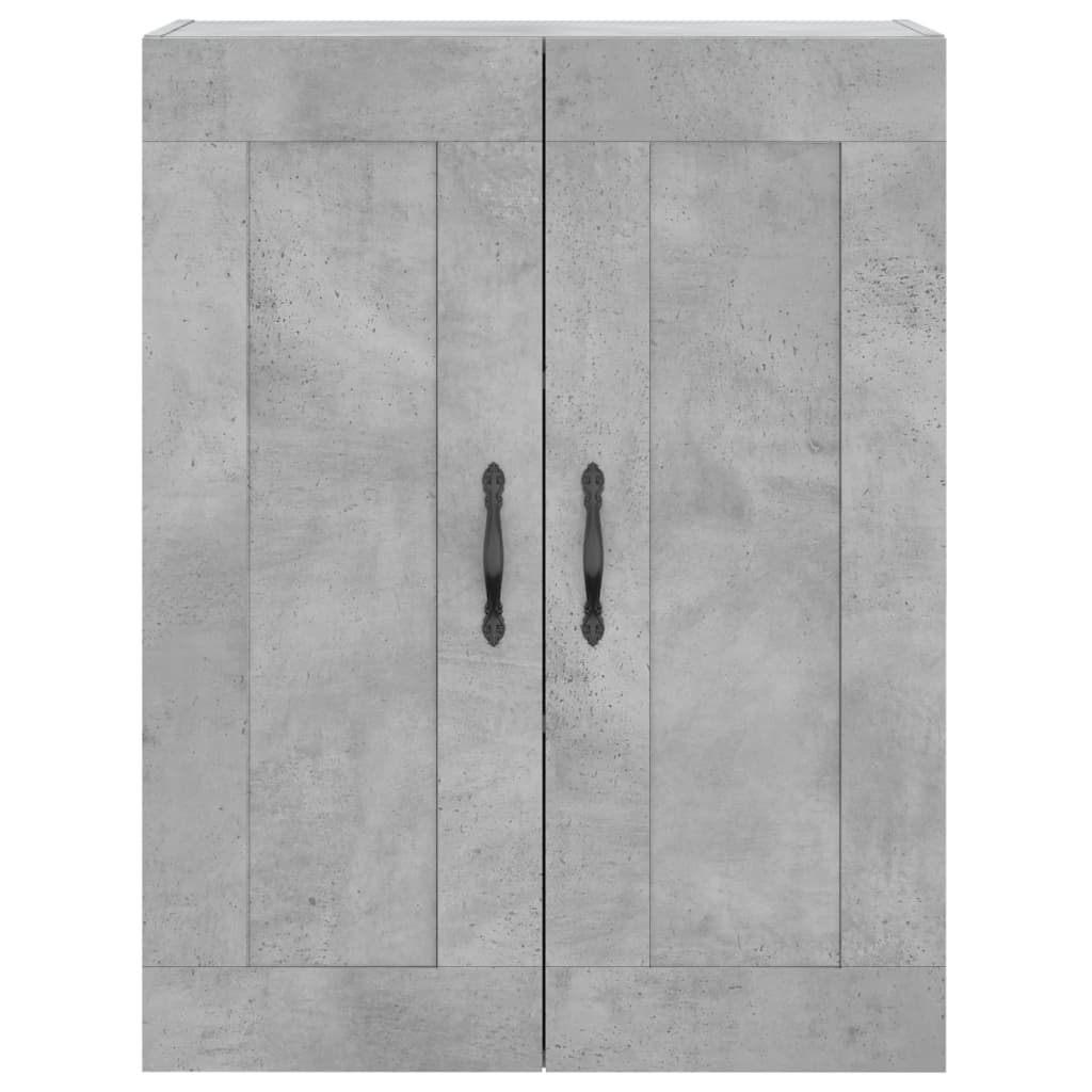 vidaXL Highboard Concrete Grey 69.5x34x180 cm Engineered Wood