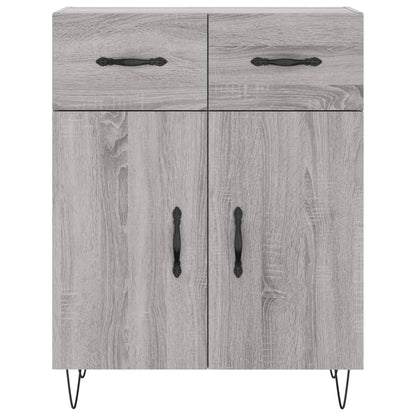 vidaXL Highboard Grey Sonoma 69,5x34x180 cm Engineered Wood
