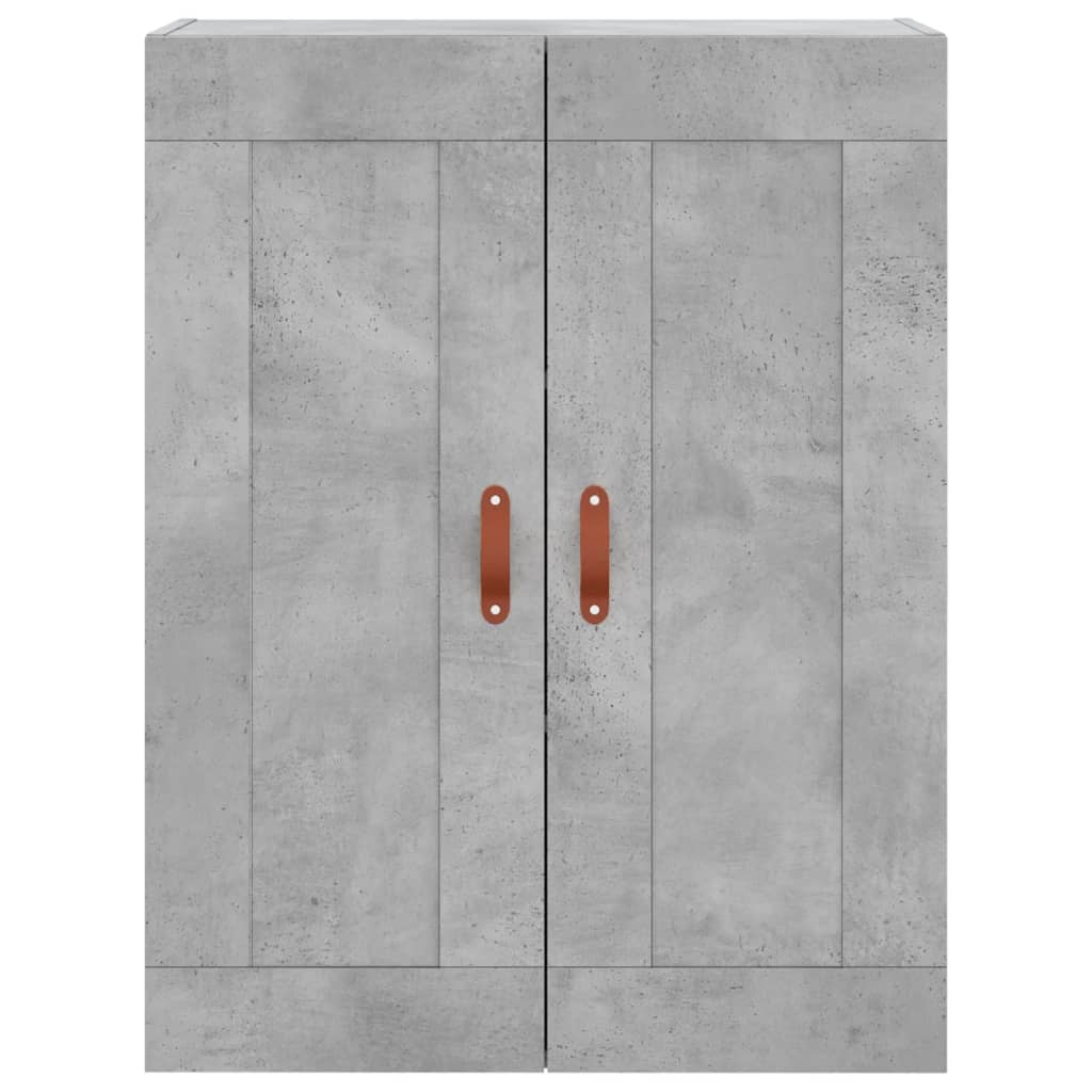 vidaXL Highboard Concrete Grey 69.5x34x180 cm Engineered Wood