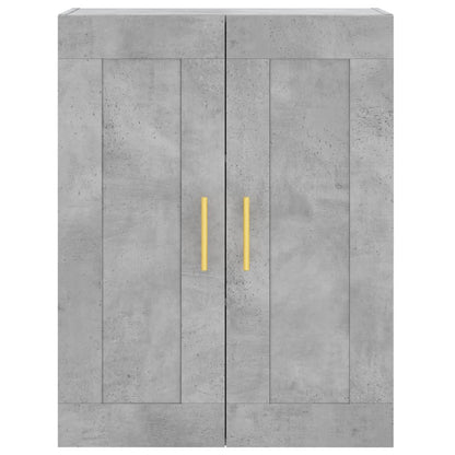 vidaXL Highboard Concrete Grey 69.5x34x180 cm Engineered Wood