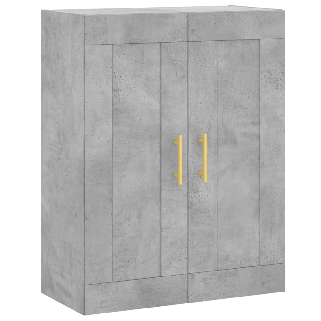 vidaXL Highboard Concrete Grey 69.5x34x180 cm Engineered Wood