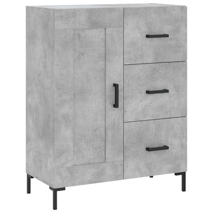 vidaXL Highboard Concrete Grey 69,5x34x180 cm Engineered Wood