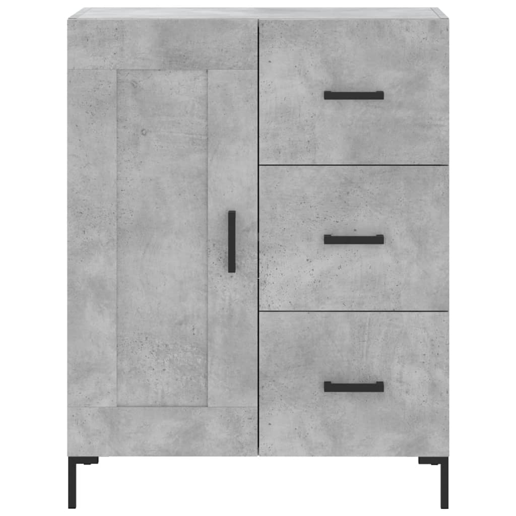 vidaXL Highboard Concrete Grey 69,5x34x180 cm Engineered Wood