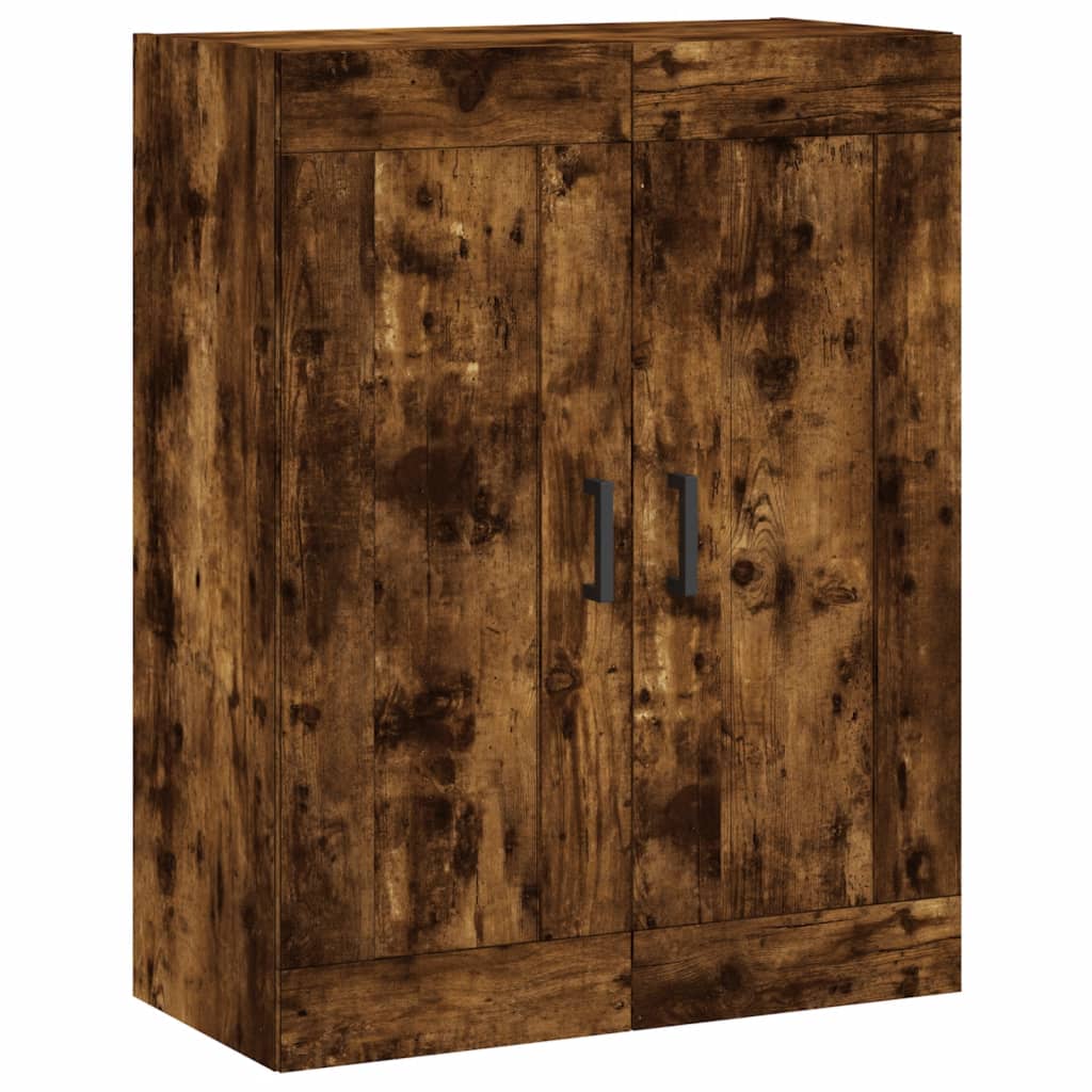 vidaXL Highboard Smoked Oak 69.5x34x180 cm Engineered Wood