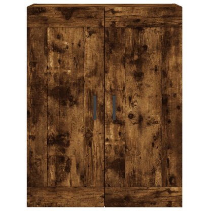 vidaXL Highboard Smoked Oak 69.5x34x180 cm Engineered Wood