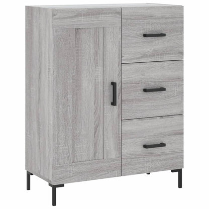 vidaXL Highboard Grey Sonoma 69,5x34x180 cm Engineered Wood