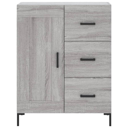 vidaXL Highboard Grey Sonoma 69,5x34x180 cm Engineered Wood