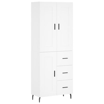 vidaXL Highboard White 69,5x34x180 cm Engineered Wood