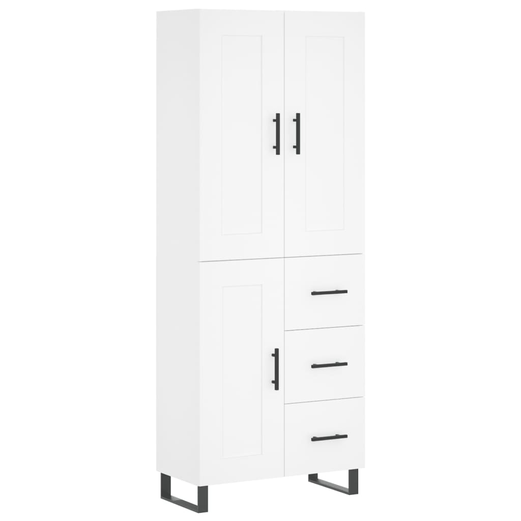 vidaXL Highboard White 69.5x34x180 cm Engineered Wood