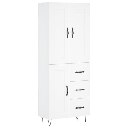 vidaXL Highboard White 69.5x34x180 cm Engineered Wood