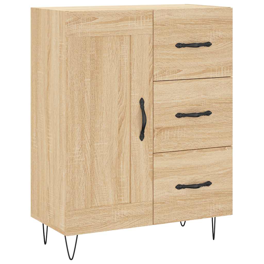 vidaXL Highboard Sonoma Oak 69,5x34x180 cm Engineered Wood