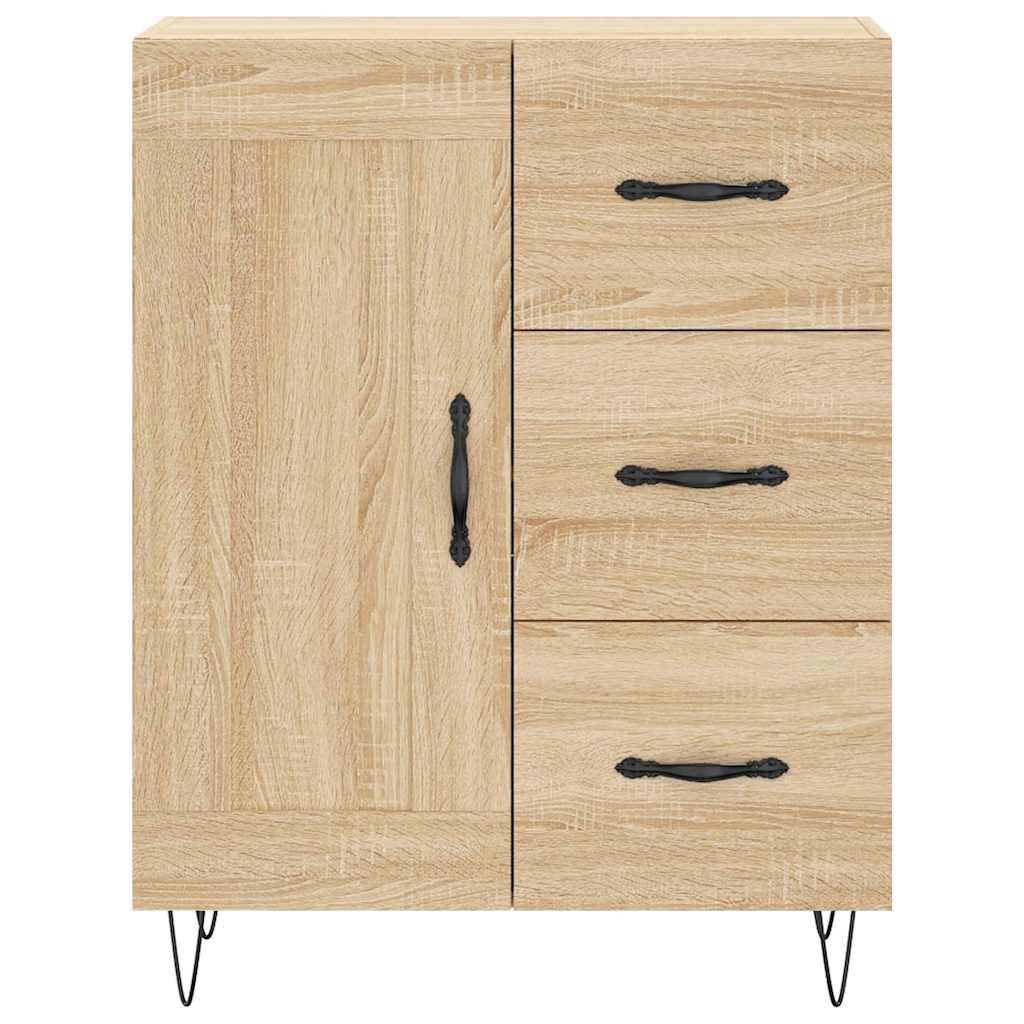 vidaXL Highboard Sonoma Oak 69,5x34x180 cm Engineered Wood