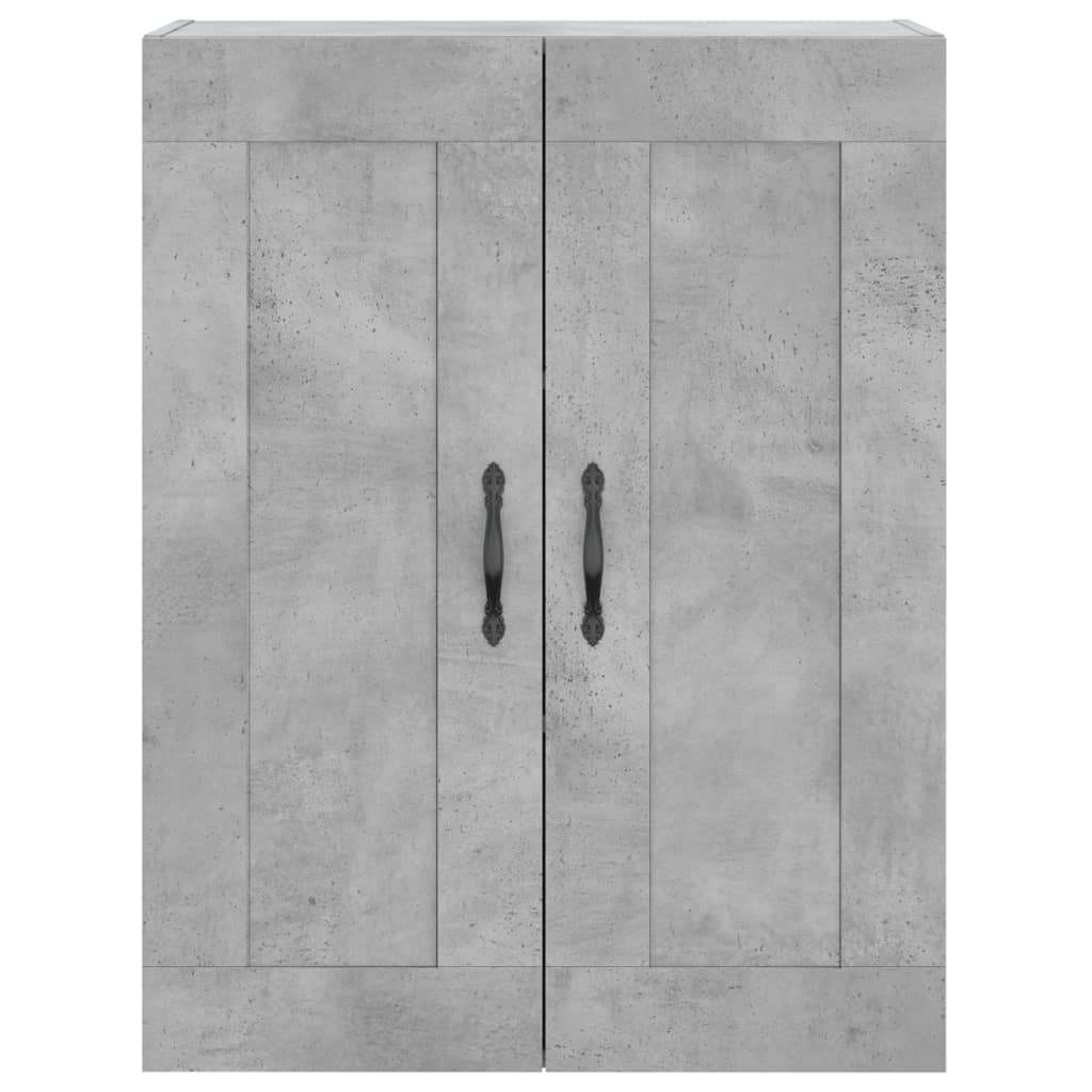 vidaXL Highboard Concrete Grey 69.5x34x180 cm Engineered Wood