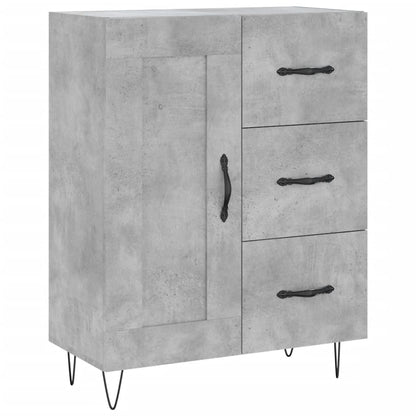 vidaXL Highboard Concrete Grey 69,5x34x180 cm Engineered Wood