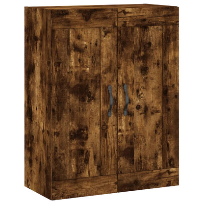 vidaXL Highboard Smoked Oak 69,5x34x180 cm Engineered Wood