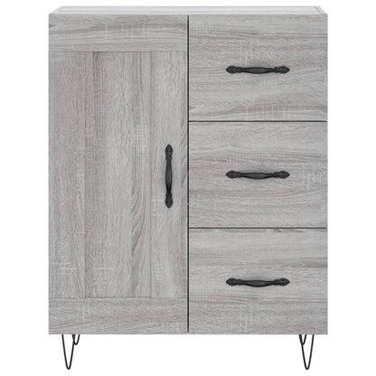 vidaXL Highboard Grey Sonoma 69,5x34x180 cm Engineered Wood