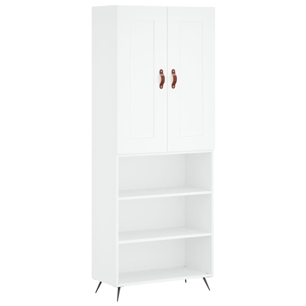 vidaXL Highboard White 69.5x34x180 cm Engineered Wood